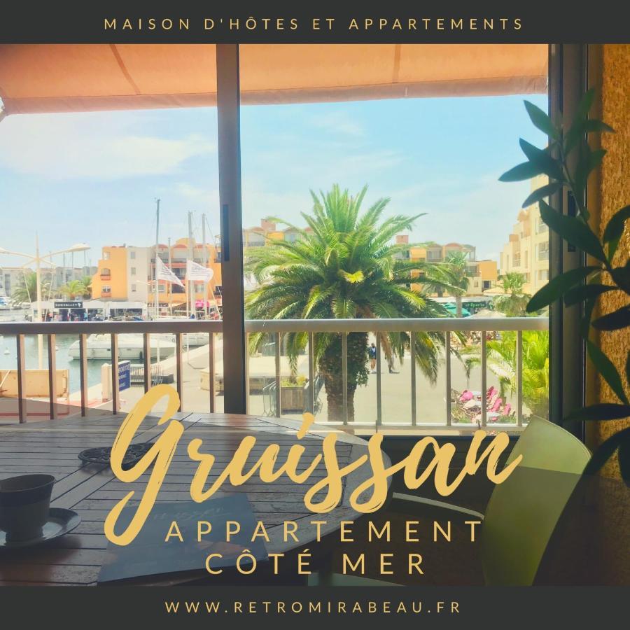 Retromirabeau "Cote Mer" - 29M2 - Lumineux - Terrasse Loggia - Vue Marina - Parking Securise - 2 A 3 Pers - Emplacement Top - Cheques Vacances Connect Gruissan Exteriör bild