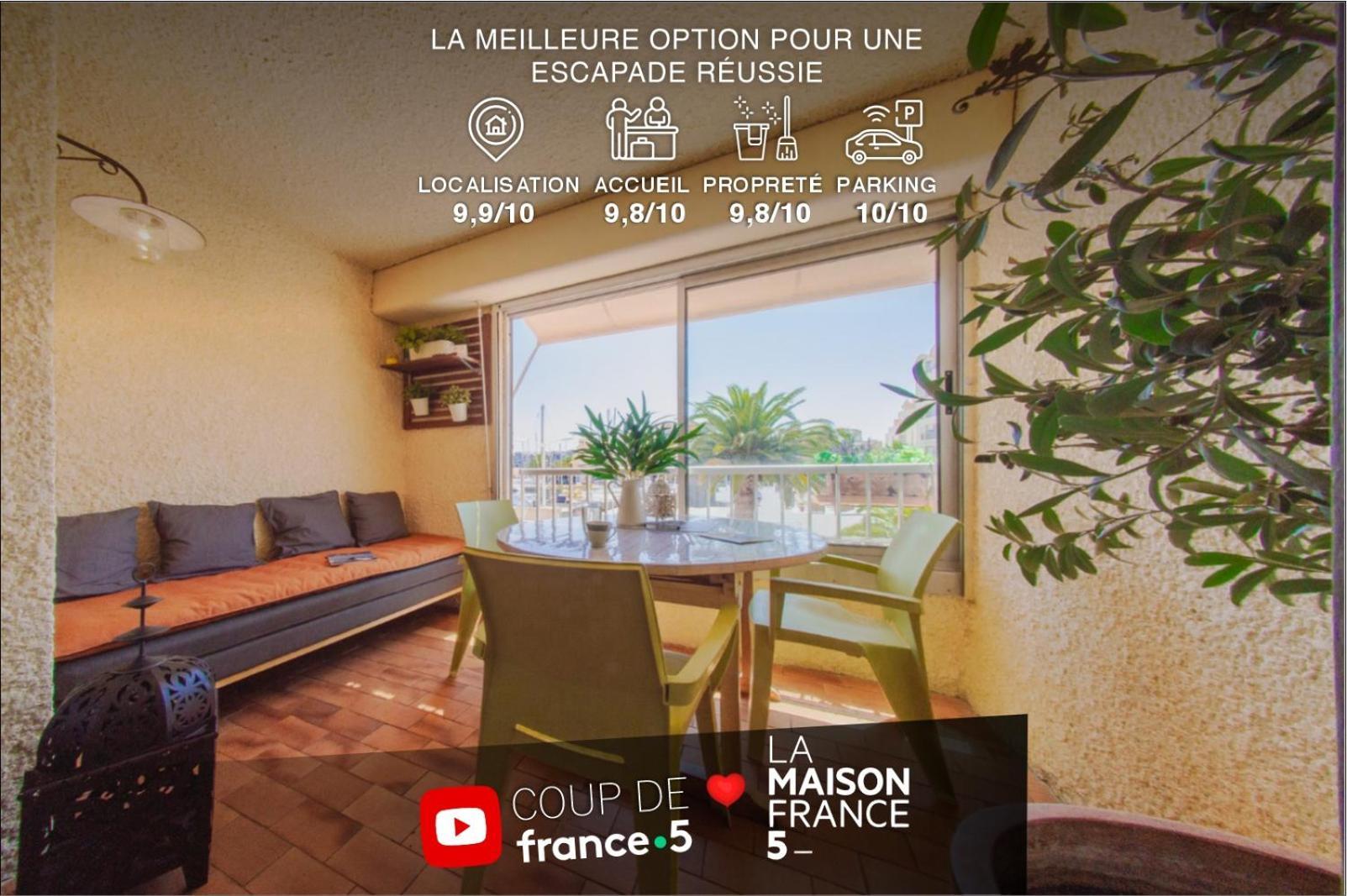 Retromirabeau "Cote Mer" - 29M2 - Lumineux - Terrasse Loggia - Vue Marina - Parking Securise - 2 A 3 Pers - Emplacement Top - Cheques Vacances Connect Gruissan Exteriör bild