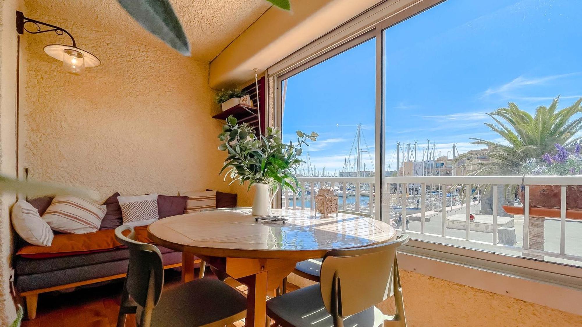 Retromirabeau "Cote Mer" - 29M2 - Lumineux - Terrasse Loggia - Vue Marina - Parking Securise - 2 A 3 Pers - Emplacement Top - Cheques Vacances Connect Gruissan Exteriör bild